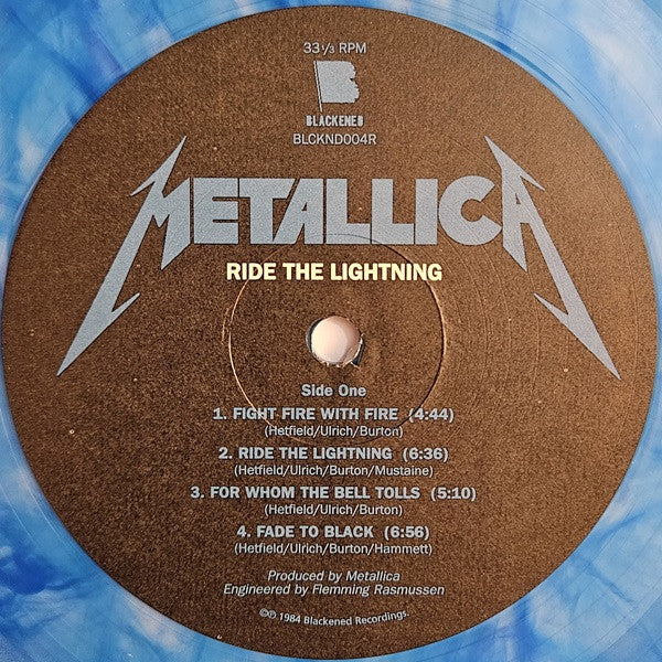 Metallica - Ride The Lightning (ELECTRIC BLUE VINYL) |-