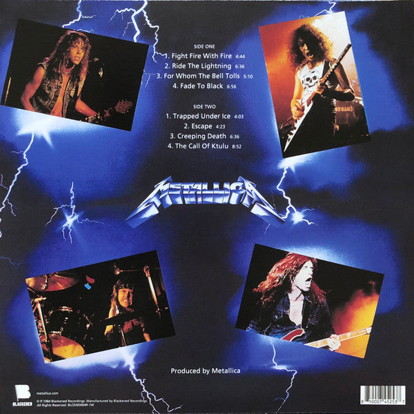 Metallica - Ride The Lightning (ELECTRIC BLUE VINYL) |-