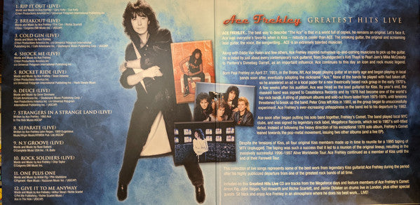 Ace Frehley - Greatest Hits Live (2xVINYL) | Mint (M) Mint (M)-