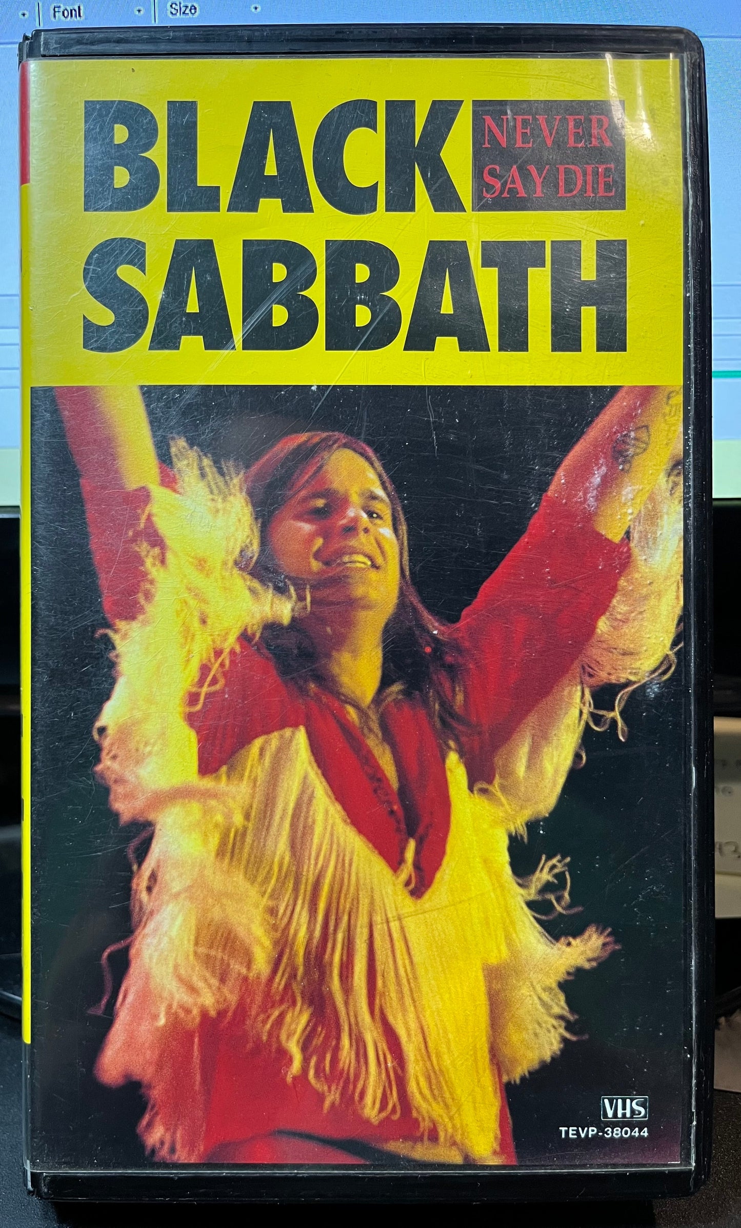 Black Sabbath - NEVER SAY DIE / RECORDED LIVE 1978 (VHS TAPE) |-