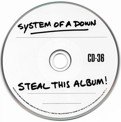 System Of A Down - Steal This Album! (CD) | Excellent (EX) Generic-
