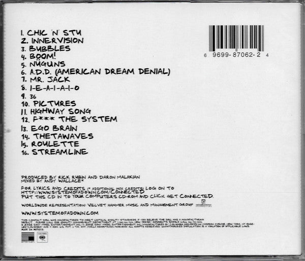 System Of A Down - Steal This Album! (CD) | Excellent (EX) Generic-