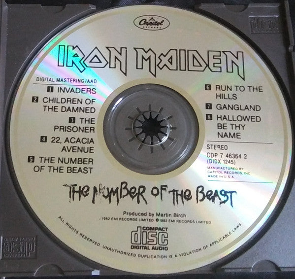 Iron Maiden - The Number Of The Beast (CD) | Excellent (EX)-