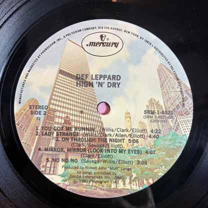 Def Leppard - High 'N' Dry (VINYL) | Excellent (EX) Excellent (EX)-