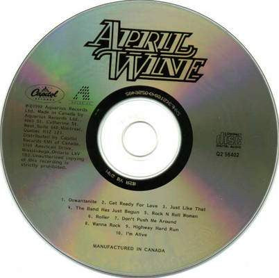 April Wine - Oowatanite (CD) | Excellent (EX) Excellent (EX)-