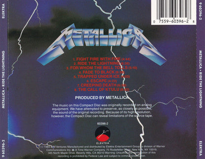 Metallica - Ride The Lightning (CD) | Excellent (EX)-