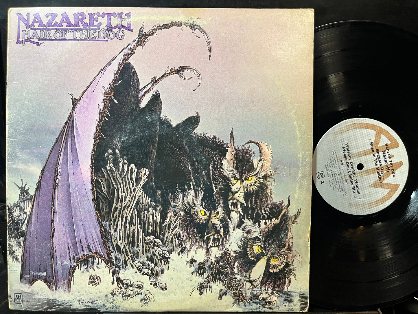 Nazareth - Hair Of The Dog (VINYL LP A&M SP-4511 1975) | USED Excellent (EX) Very Good Plus (VG+)-
