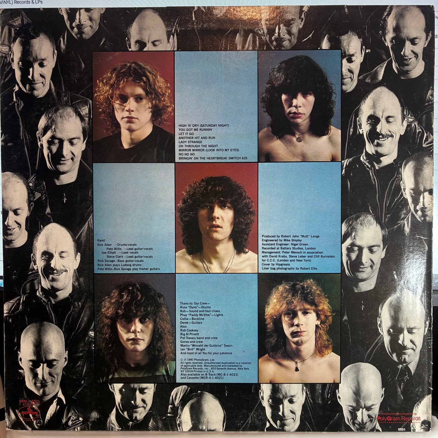 Def Leppard - High 'N' Dry (VINYL) | Excellent (EX) Excellent (EX)-