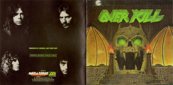 Overkill - The Years Of Decay (CD) | Good Plus (G+) Excellent (EX)-