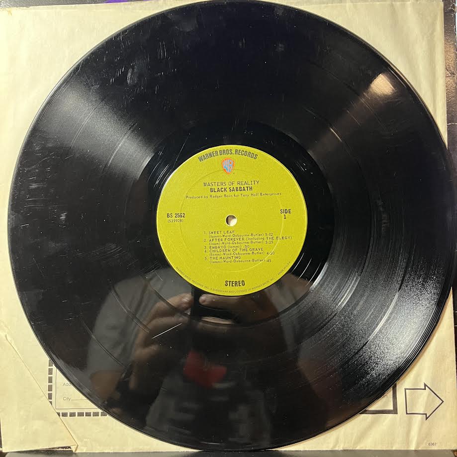 Black Sabbath - Master Of Reality (VINYL) | Good Plus (G+) Very Good (VG)-