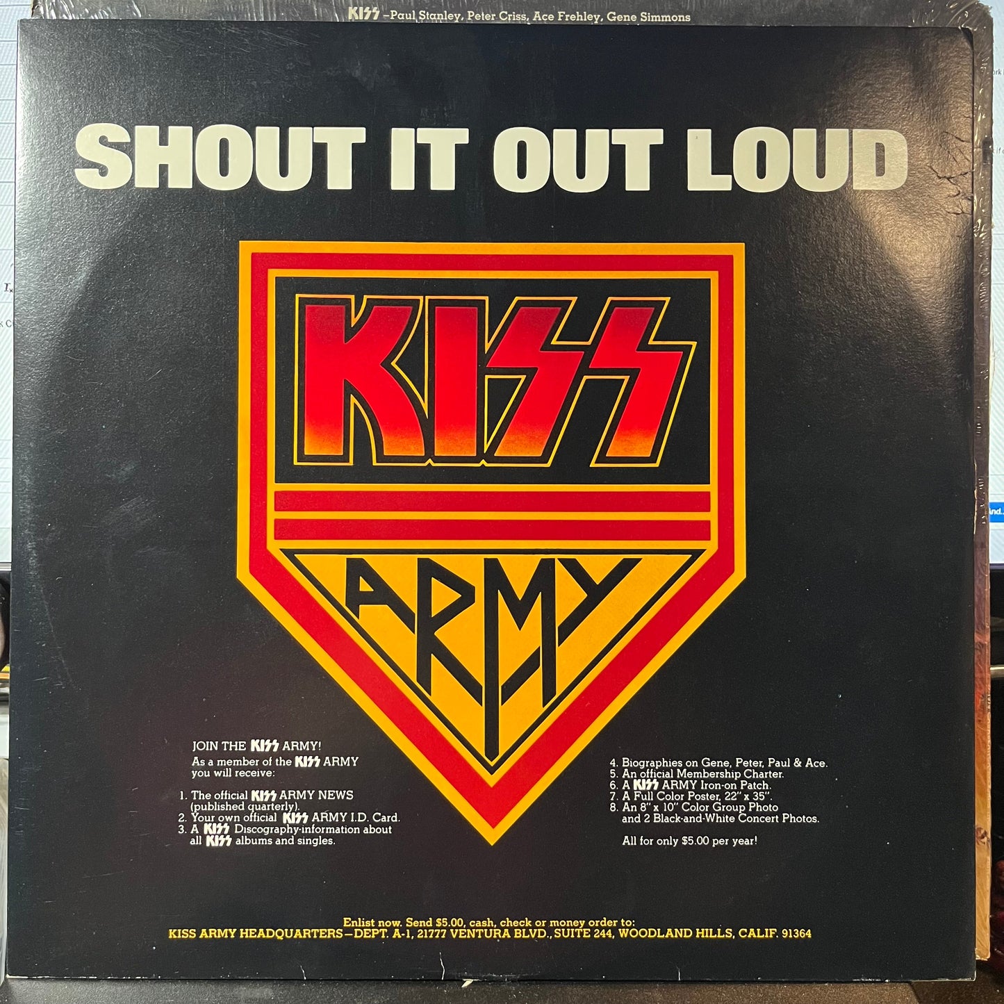 Kiss - Destroyer (VINYL) | Near Mint- (NM-) Excellent+ (EX+)-