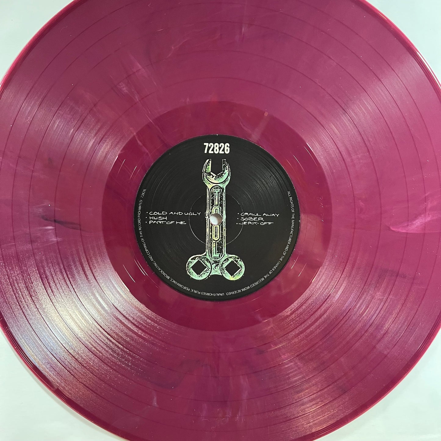 Tool (2) - 72826 (First Demo + Bonus) (VINYL) | Near Mint- (NM-) Near Mint (NM)-