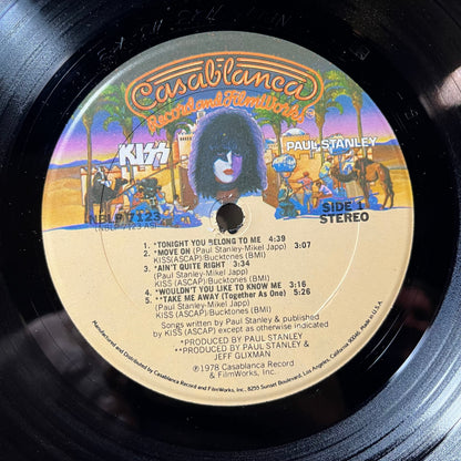 Kiss - Paul Stanley (VINYL & POSTER) | Near Mint- (NM-)-