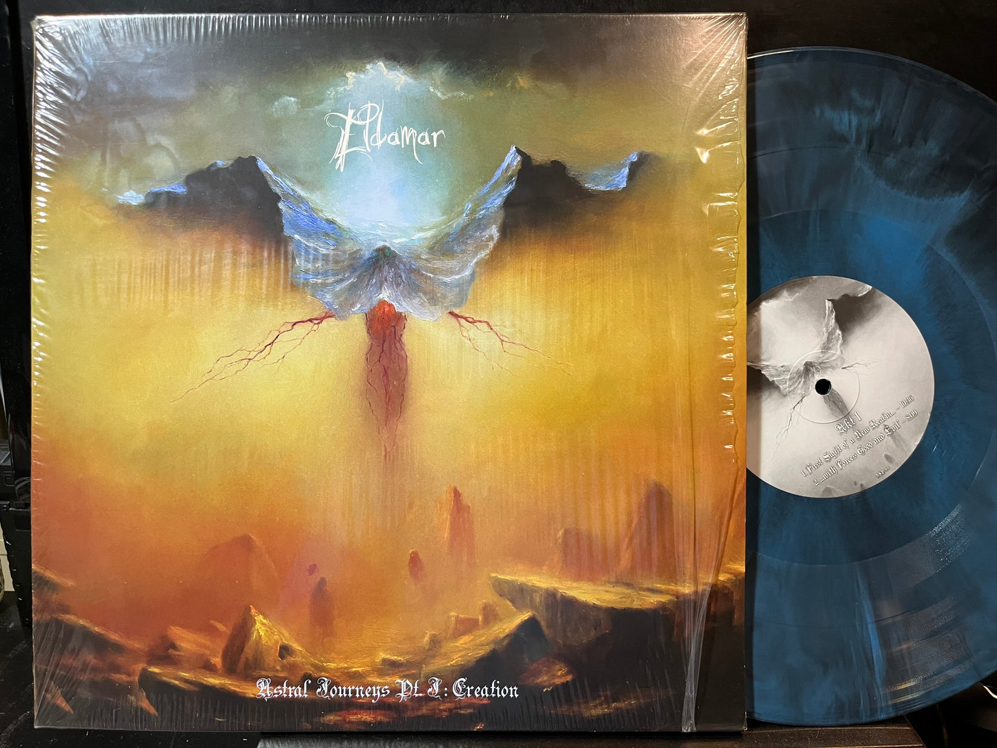 Eldamar - Astral Journeys Pt. I: Creation (BLUE & BLACK GALAXY VINYL LP NORTHERN SILENCE PRODUCTIONS NSP 301 2024) | USED Near Mint (NM or M-) Near Mint (NM)-