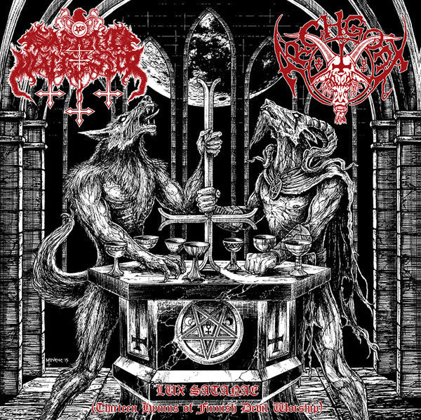 Satanic Warmaster - Lux Satanae (Thirteen Hymns Of Finnish Devil Worship) (VINYL) | Near Mint (NM) Near Mint (NM)-