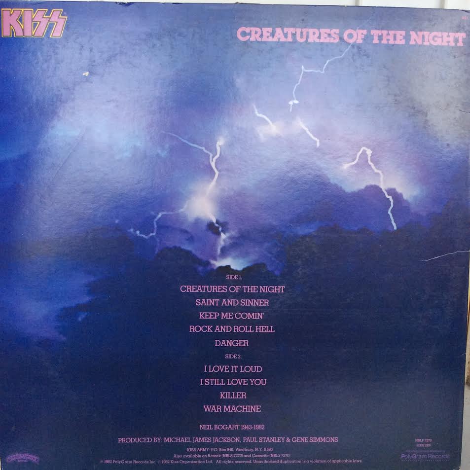 Kiss - Creatures Of The Night (VINYL) | Near Mint (NM) Excellent (EX)-