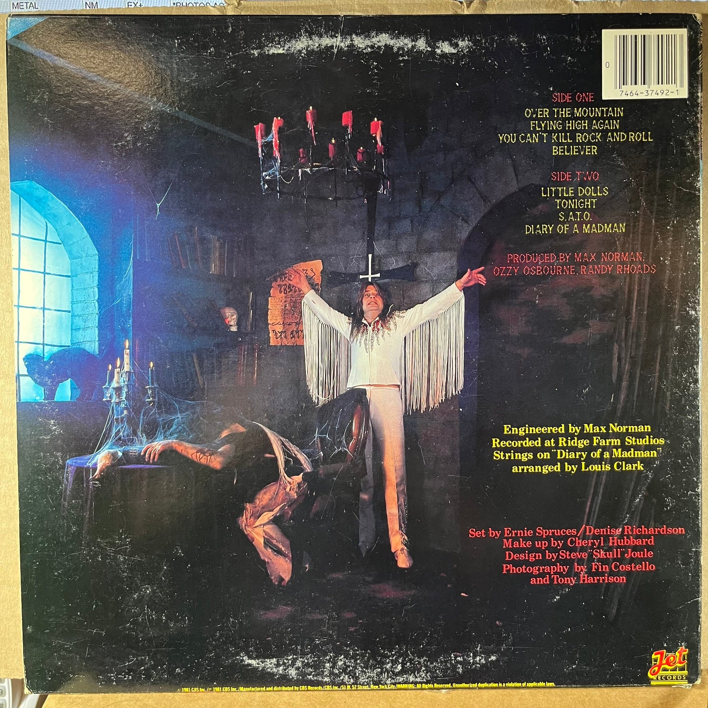 Ozzy Osbourne - Diary Of A Madman (VINYL) | Near Mint (NM or M-) Very Good Plus (VG+)-