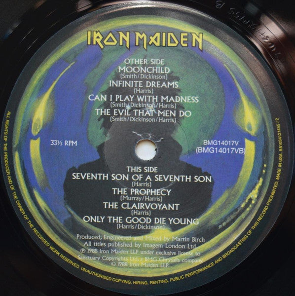 Iron Maiden - Seventh Son Of A Seventh Son (VINYL) | Mint (M) Mint (M)-