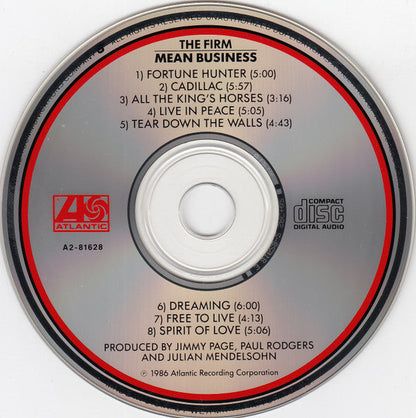 The Firm (7) - Mean Business (CD) | Near Mint (NM) Excellent (EX)-