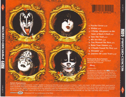 Kiss - Psycho-Circus (CD) | Near Mint (NM) Near Mint (NM)-