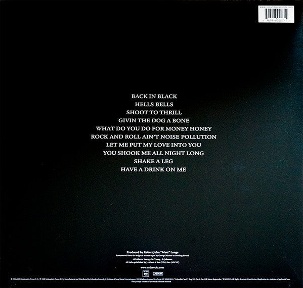 AC/DC - Back In Black (VINYL) | Near Mint (NM) Near Mint (NM)-