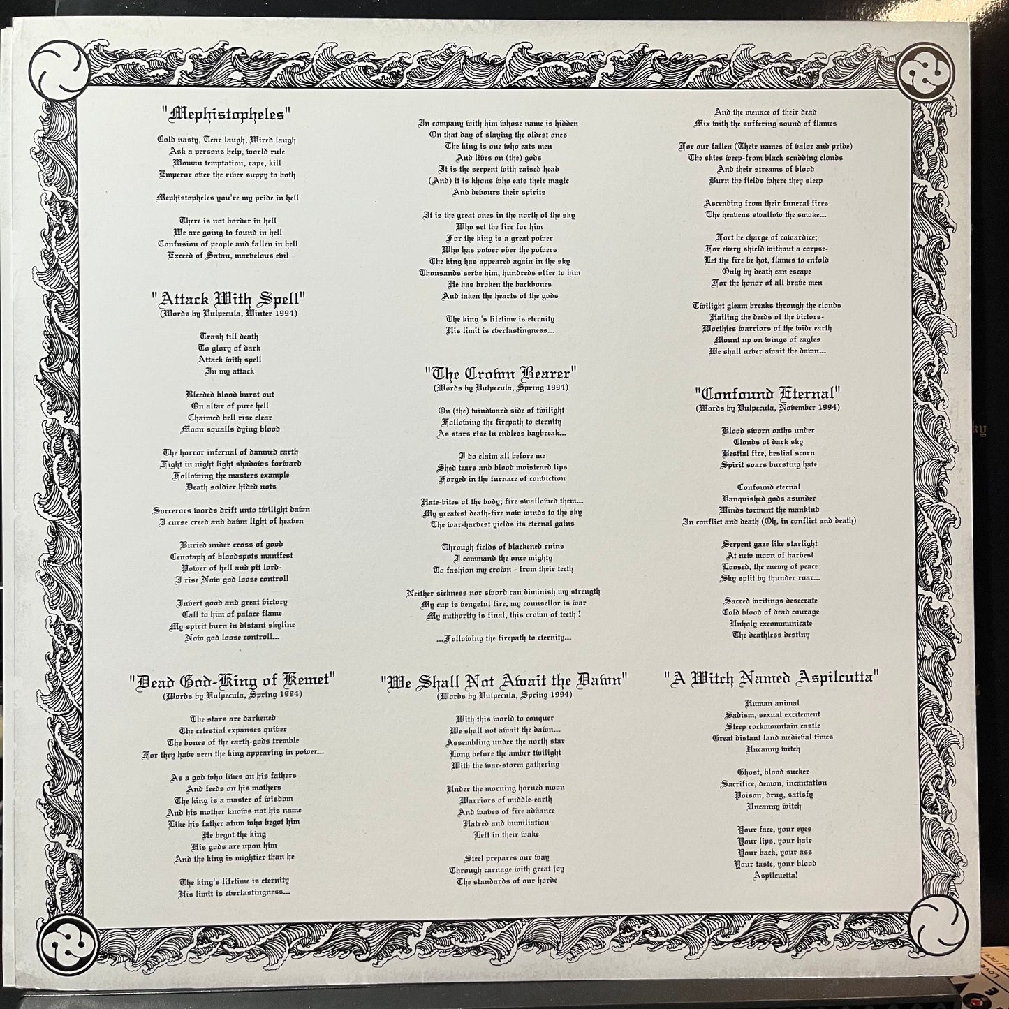 Abigail - The Lord Of Satan (YELLOW W BLACK SPLATTER VINYL 2xLP NUCLEAR WAR NOW! PRODUCTIONS ANTI-GOTH 188 2011) | USED Near Mint (NM or M-) Near Mint (NM)-