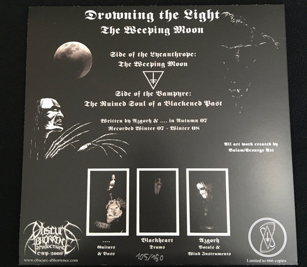 Drowning The Light - The Weeping Moon (10" VINYL) | Near Mint (NM or M-) Near Mint (NM)-