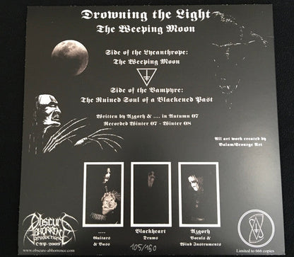 Drowning The Light - The Weeping Moon (10" VINYL) | Near Mint (NM or M-) Near Mint (NM)-