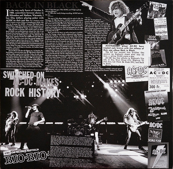 AC/DC - Back In Black (VINYL) | Near Mint (NM) Near Mint (NM)-