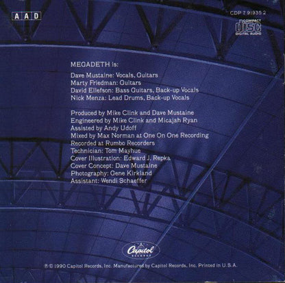 Megadeth - Rust In Peace (CD) | Near Mint (NM or M-)-