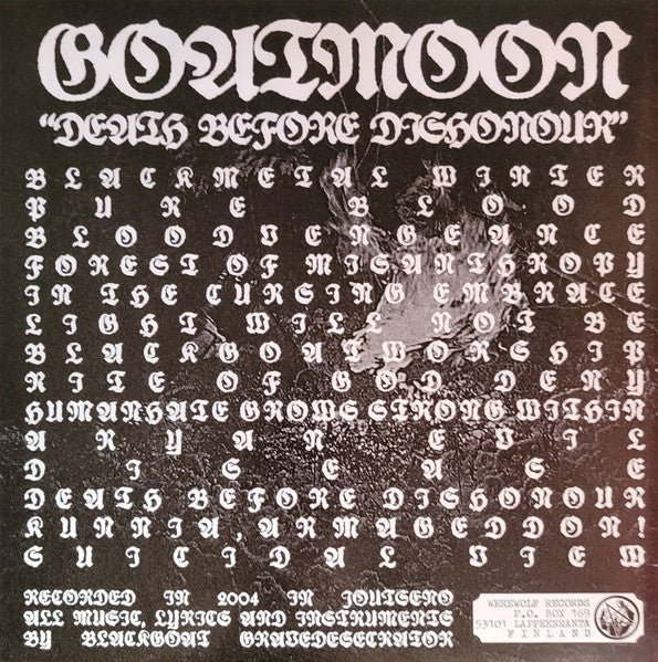 Goatmoon - Death Before Dishonour (VINYL) | Near Mint (NM or M-) Near Mint (NM)-