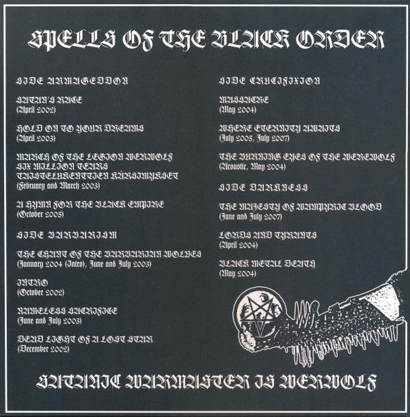 Satanic Warmaster - We Are The Worms That Crawl On The Broken Wings Of An Angel (A Compendium Of Past Crimes) (2xVINYL) | Near Mint (NM) Near Mint (NM)-