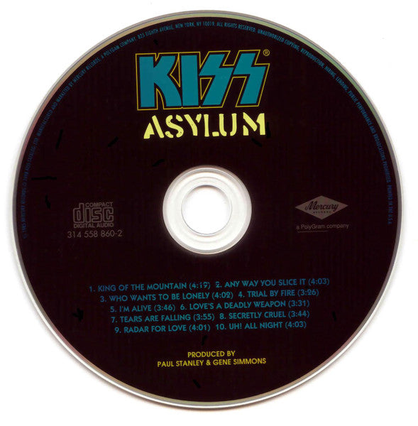 Kiss - Asylum (CD) | Near Mint (NM) Near Mint (NM)-