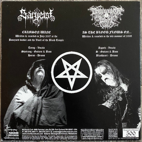 Sargeist - Crimson Wine / As The Blood Flows On... (7") | Near Mint (NM) Near Mint (NM)-