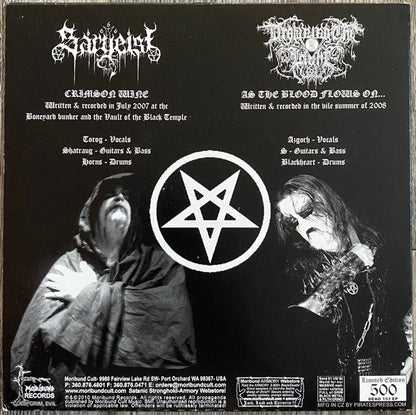 Sargeist - Crimson Wine / As The Blood Flows On... (7") | Near Mint (NM) Near Mint (NM)-