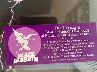 Black Sabbath - Live Evil Super Deluxe (BOX SET) | Near Mint (NM) Near Mint (NM)-