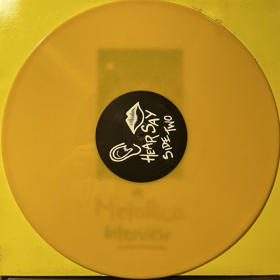 Metallica - Stand Up And Shout - A Metallica Interview ( YELLOW VINYL) | Near Mint (NM) Excellent+ (EX+)-