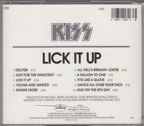 Kiss - Lick It Up (CD) | Near Mint (NM) Near Mint (NM)-