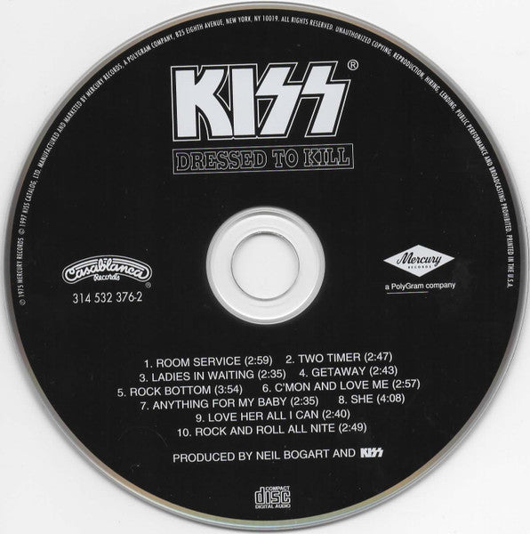 KISS - Dressed To Kill (CD) | Near Mint (NM) Near Mint (NM)-