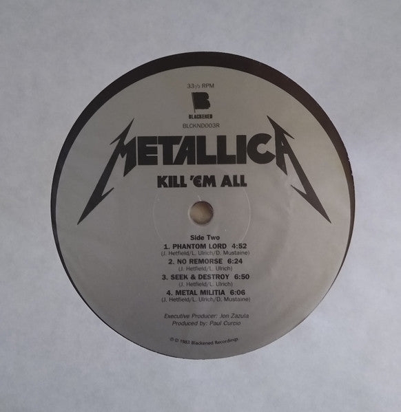 Metallica - Kill 'Em All (VINYL) | Near Mint (NM) Mint (M)-