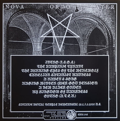 Satanic Warmaster - Nova Ordo Ater (VINYL) | Near Mint (NM) Near Mint (NM)-