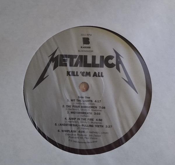 Metallica - Kill 'Em All (VINYL) | Near Mint (NM) Mint (M)-