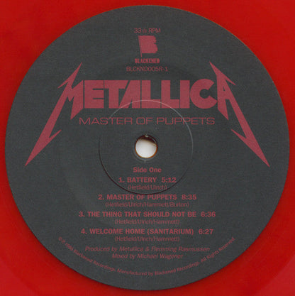 Metallica - Master Of Puppets (VINYL) | Near Mint (NM) Mint (M)-
