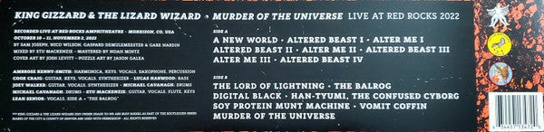 King Gizzard And The Lizard Wizard - Murder Of The Universe (Live At Red Rocks 2022) | Near Mint (NM) Mint (M)-