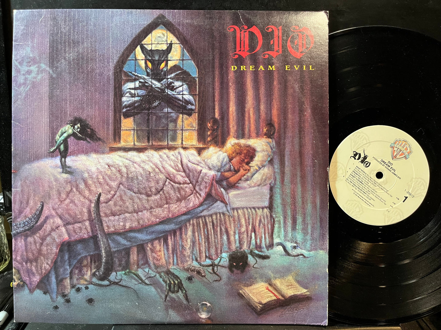 Dio (2) - Dream Evil (VINYL LP Warner Bros. Records – 9 25612-1 1987) | Near Mint (NM) Excellent (EX)-