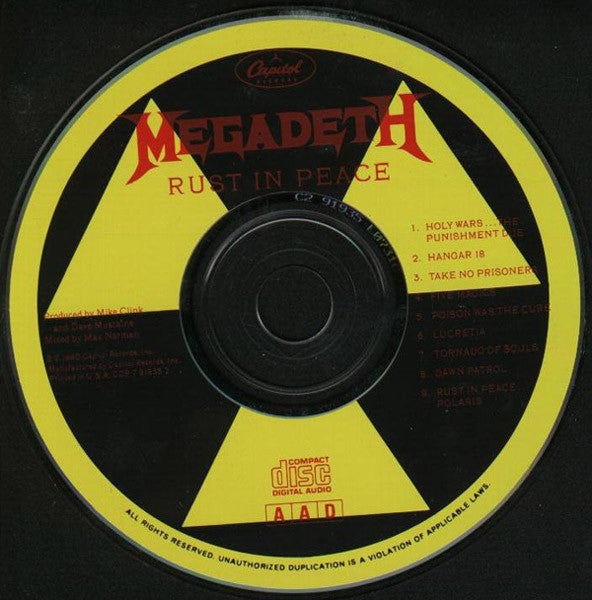 Megadeth - Rust In Peace (CD) | Near Mint (NM or M-)-