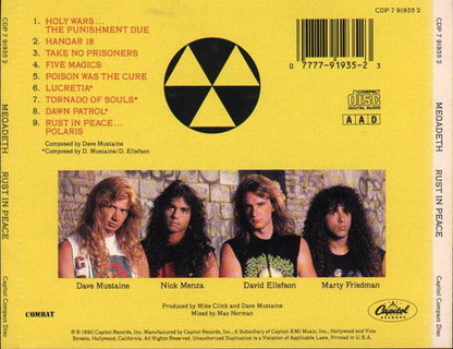 Megadeth - Rust In Peace (CD) | Near Mint (NM or M-)-