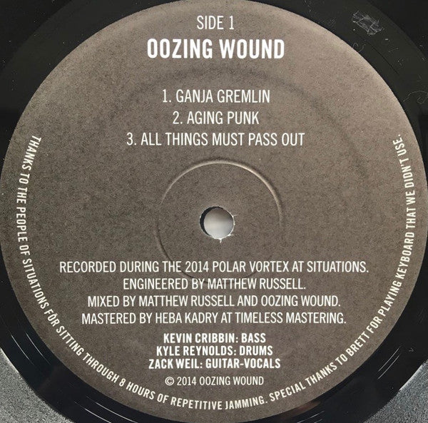 Black Pus - Black Pus / Oozing Wound (VINYL) | Near Mint (NM) Near Mint (NM)-