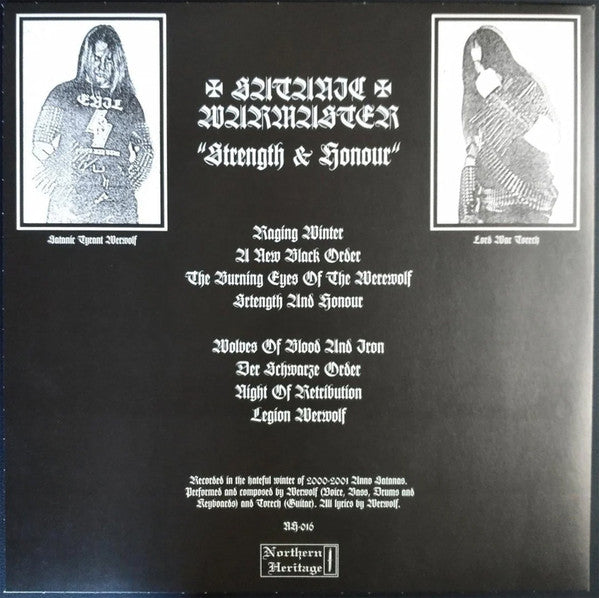 Satanic Warmaster - Strength & Honour (2xVINYL) | Near Mint (NM) Near Mint (NM)-