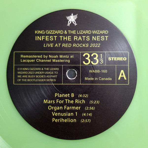 King Gizzard And The Lizard Wizard - Infest The Rats Nest (Live At Red Rocks 2022) (VINYL) | Near Mint (NM) Mint (M)-